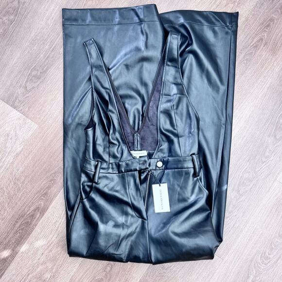 WeWoreWhat Deep V Flare Overall NWT Size 28 - Picture 3 of 4